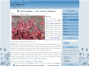 Floral WordPress Theme 101A