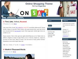 Wordpress Shopping Theme