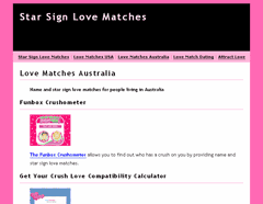 Star Sign Love Matches